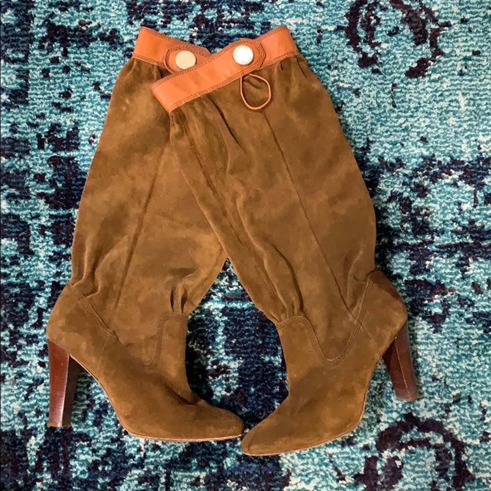 Michael MK Collection Chestnut Suede Boots